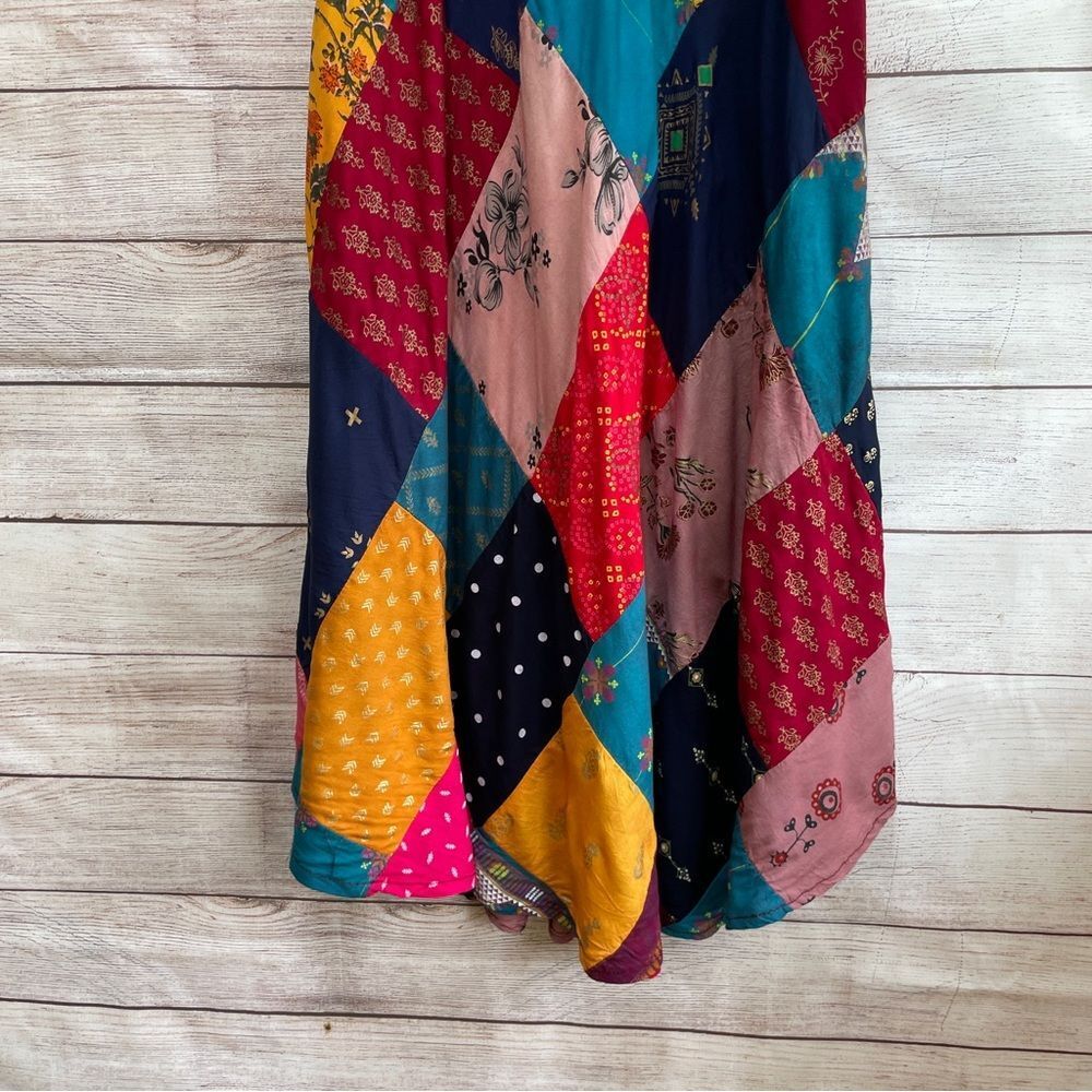ANA & ROSE PATCHWORK‎ MIDI DRESS…ACTUAL PATCHWORK - Picture 3 of 9